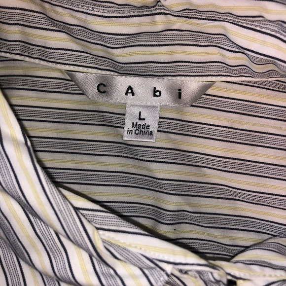 Cabi #974 Striped Button Down, VGUC, Large - Picture 4 of 4